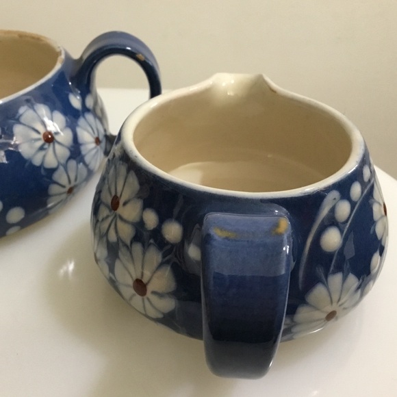 RARE ANTIQUE HAK Denmark 🇩🇰 pottery cream and sugar - Picture 4 of 8